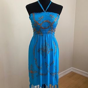 Turquoise Summer Beach Dress
